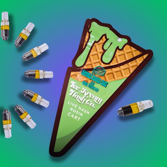 Ice Kream Hash Co. - Double Baked Cake | Live Rosin Vape Cart | .5g - 1