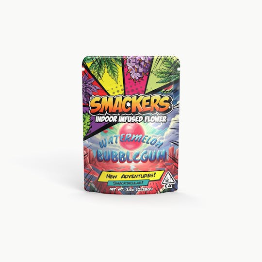 Smackers - Smackers Infused Flower Watermelon Bubblegum 3.5g - 1