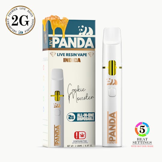 Loud Panda - Live Panda - Cookie Monster - 2G Live Resin Vape - 1