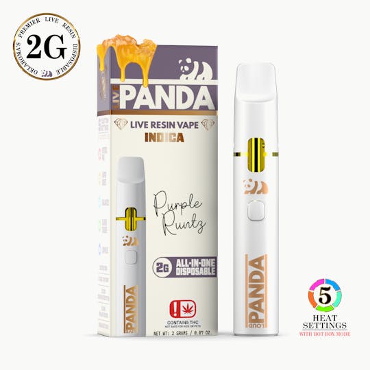 Loud Panda - Live Panda - Purple Runtz - 2G Live Resin Vape - 1