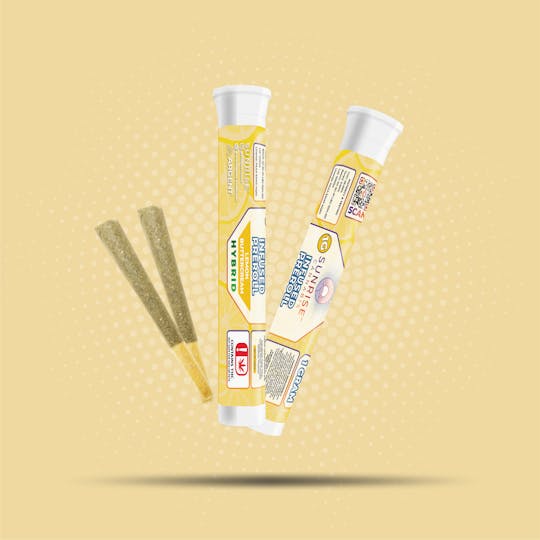 Sunrise Cannabis - Lemon Buttercream - 1g Infused Preroll - 1