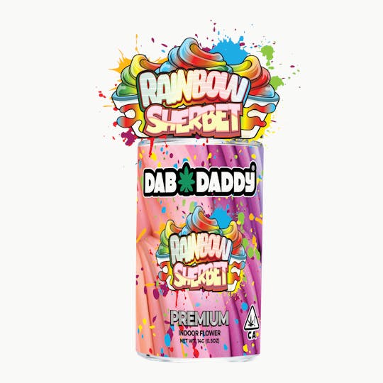 Dab Daddy Ⓡ - Rainbow Sherbet Flower Dab Daddy® 14g Premium Indoor Flower - 1