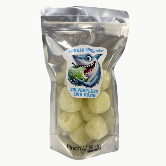 Baked Chicken Farm - BCF Freeze Dried Live Hash Rosin Bites - Sour Apple (100mg) - 1