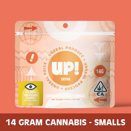 UP! - Tropicana Cookies (Sativa) Cannabis Smalls 14g - 1