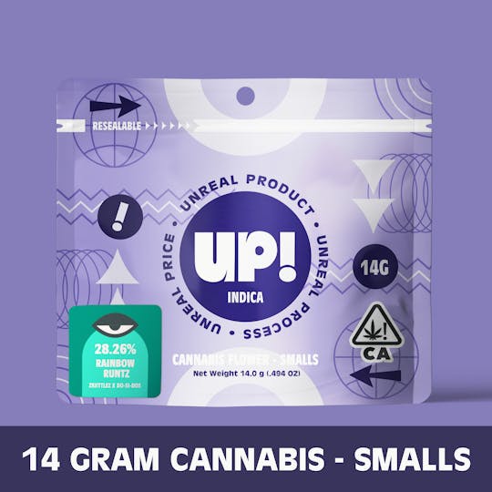 UP! - Rainbow Runtz (Indica) Cannabis Smalls 14g - 1