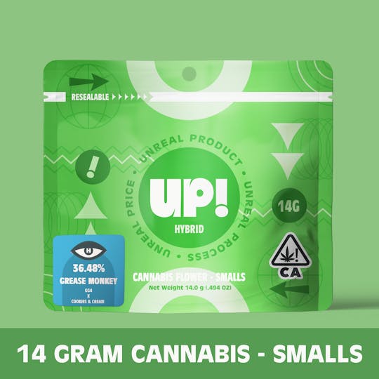 UP! - Grease Monkey (Hybrid) Cannabis Smalls 14g - 1