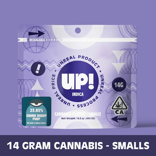 UP! - GDP (Indica) Cannabis Smalls 14g - 1