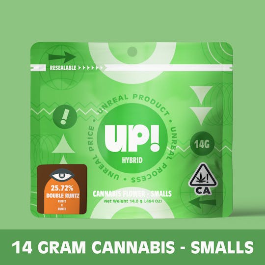 UP! - Double Runtz (Hybrid) Cannabis Smalls 14g - 1