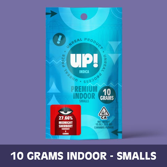 UP! - Midnight Sherbert (Indica) Premium Indoor Smalls 10g - 1