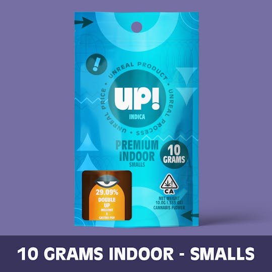 UP! - Double Up (Indica) Premium Indoor Smalls 10g - 1