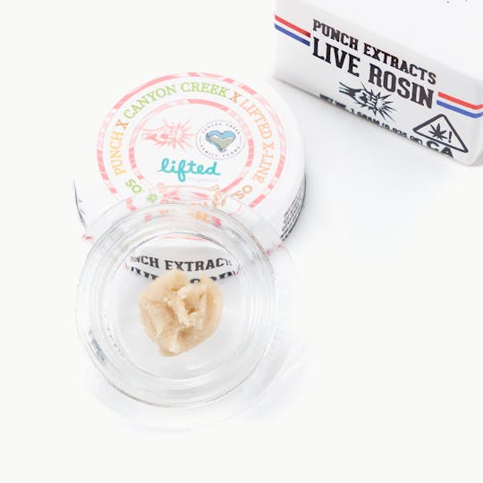 Punch Edibles & Extracts - Sour Peach Fatso Tier 4 Live Rosin Cold Cure Badder (1g) - 1