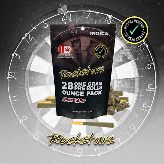 Rockstars - Rockstars | 28g Pre Roll Pack | Grape Ape - 1