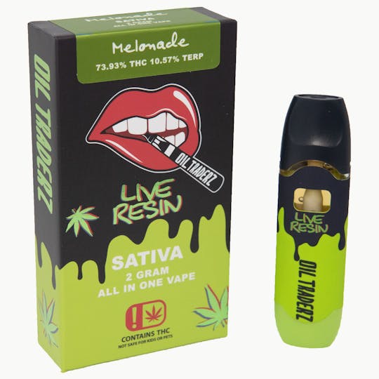 Oil Traderz - 2g Melonade Live Resin Disposable - Oil Traderz (Sativa) - 1