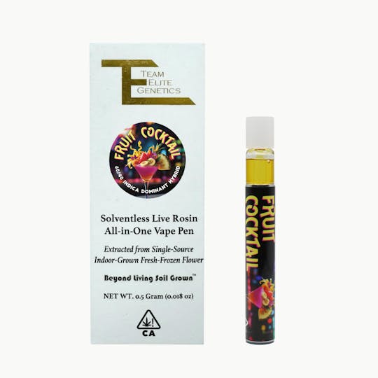 Team Elite Genetics - Fruit Cocktail AIO Solventless Rosin Vape - 1