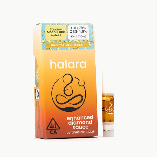 Halara - Enhanced Diamond Sauce - Banana Mochi Funk 1G cartridge - 1