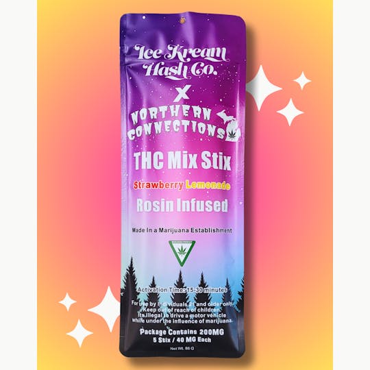 Ice Kream Hash Co. - IKHCO x Northern Connections | THC Mix Stix Strawberry Lemonade - 1