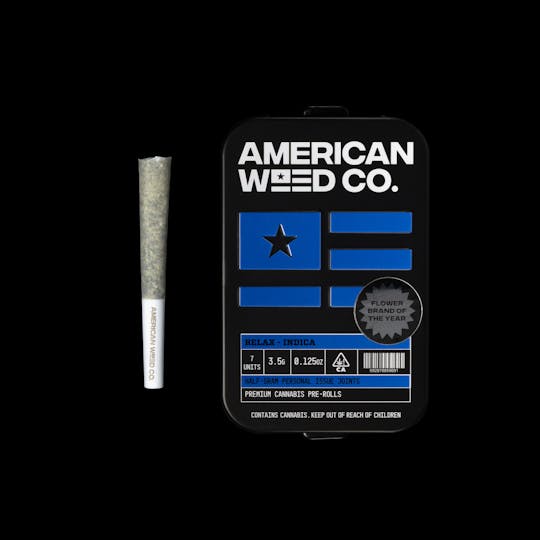 American Weed Co. - Apple Kush - Formerly Bombed Buzz - Infused Indica PreRoll Pk (0.5g x 7) - 1