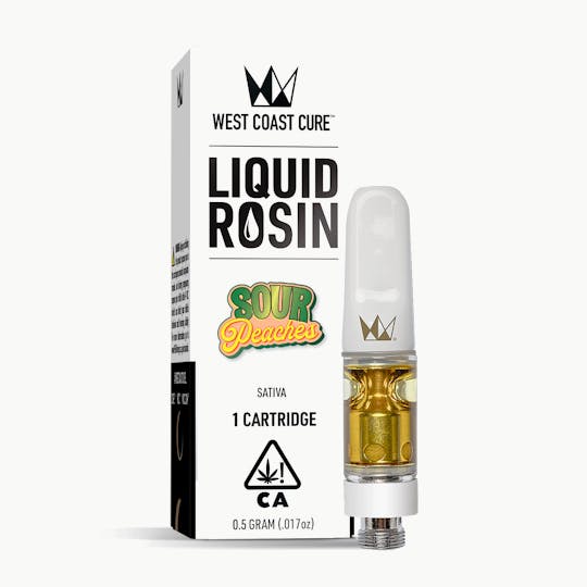 West Coast Cure - Sour Peaches - 0.5g Liquid Rosin Cartridge - 1