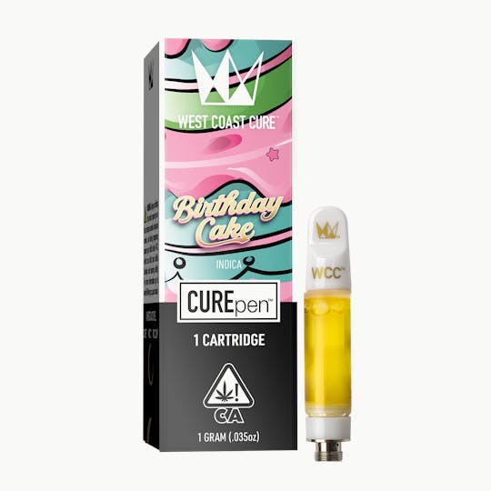 West Coast Cure - Birthday Cake - 1g CUREpen Cartridge (Ceramic) - 1