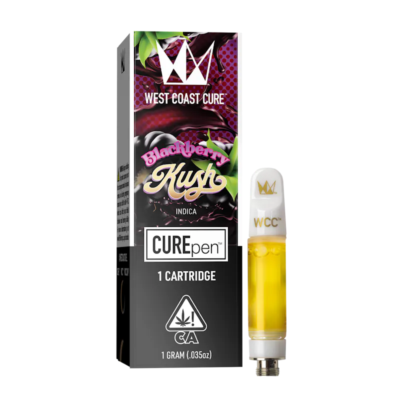 West Coast Cure Blackberry Kush - 1g CUREpen Cartridge (Ceramic) cartridge