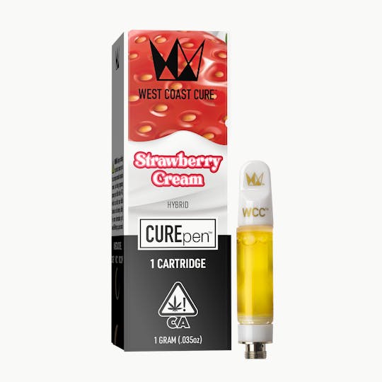 West Coast Cure - Strawberry Cream - 1g CUREpen Cartridge (Ceramic) - 1