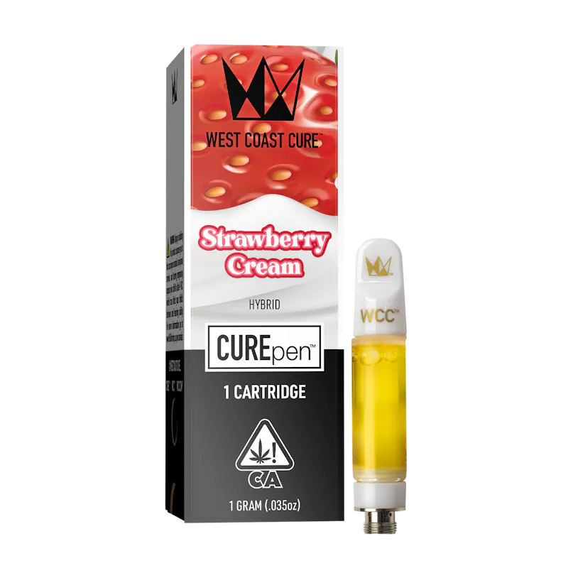 West Coast Cure Strawberry Cream - 1g CUREpen Cartridge (Ceramic) cartridge