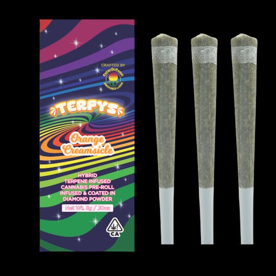 Crème De Canna - Creme De Canna Terpys Diamond Infused Pre Roll Orange Creamsicle 3g (H) - 1