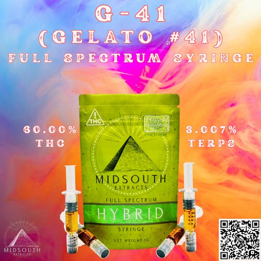 MidSouth Extracts - 1g Full Spec Syringe - G-41 - 1