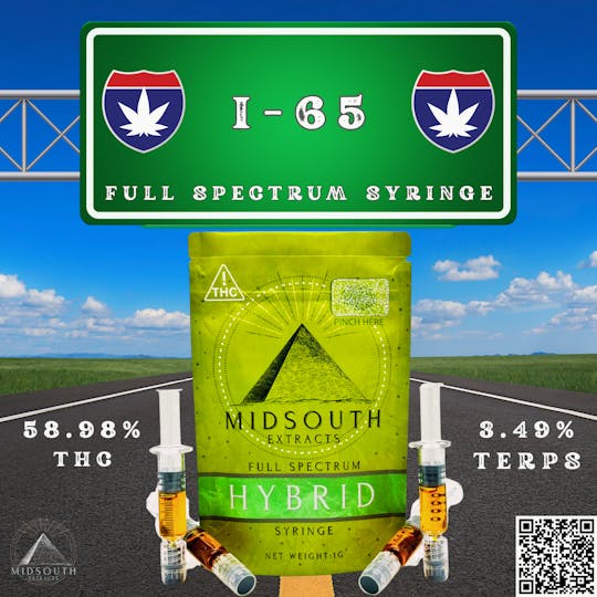 MidSouth Extracts - 1g Full Spec Syringe - I-65 - 1
