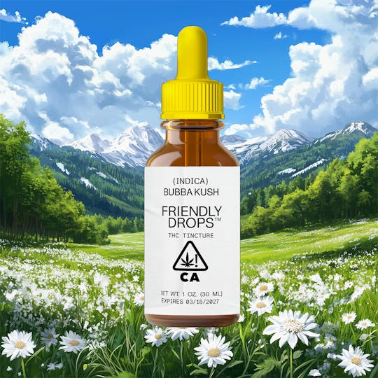 Friendly Brand - Bubba Kush 1000mg Tincture - 1