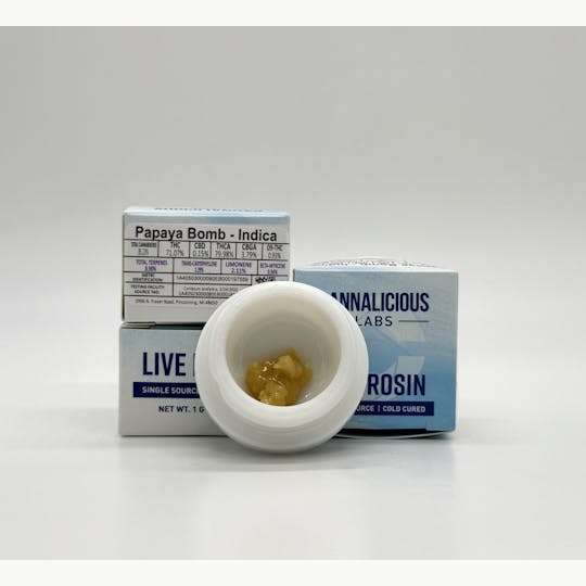 Cannalicious Labs - Papaya Bomb Live Rosin - Indica - 1