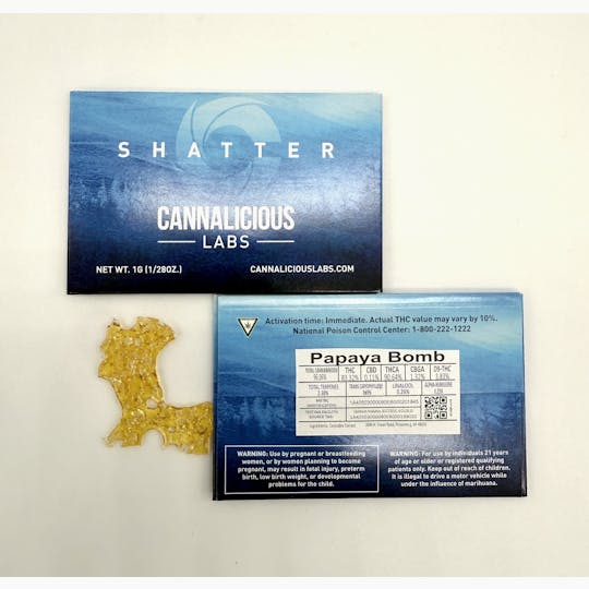 Cannalicious Labs - Papaya Bomb Shatter - 1