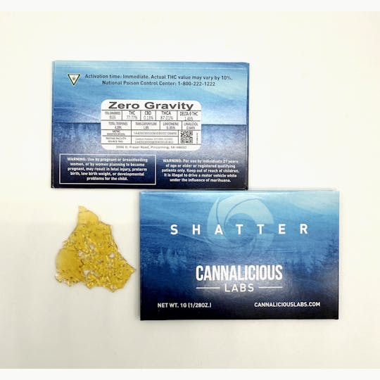 Cannalicious Labs - Zero Gravity - Shatter - 1