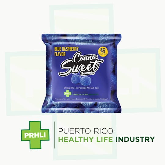 Puerto Rico Healthy Life - Canna Sweet 50mg Blue Raspberry - 1