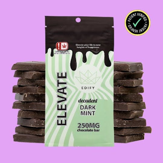 Edify - 710 - Edify | 250mg | Dark Chocolate Mint Bar - 1