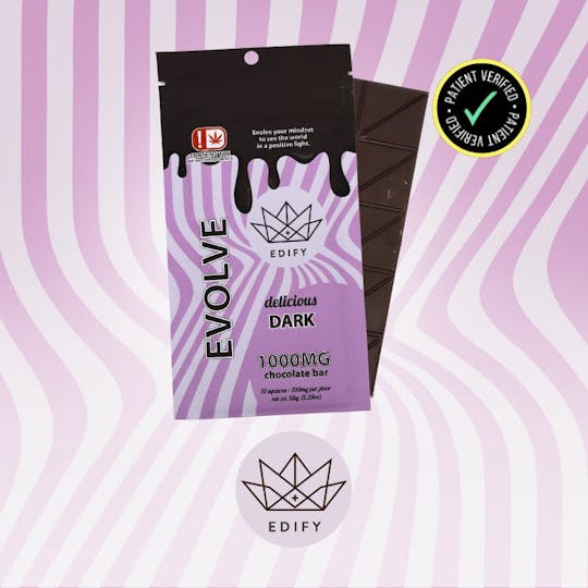 Edify - 710 - Edify | 1000mg | Dark Chocolate Bar - 1