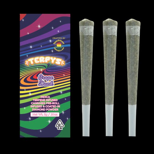 Crème De Canna - Creme De Canna - Terpys - Diamond Infused Pre Roll - Grape Dank - 3g - (I) - 1