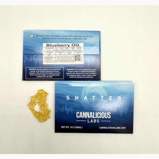Cannalicious Labs - Blueberry OG Shatter - 1