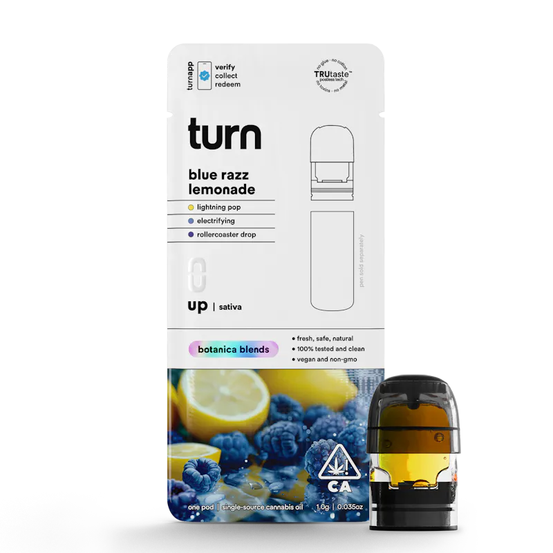 Turn Blue Razz Lemonade Pod 1g pod