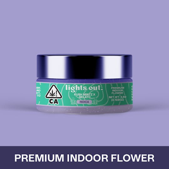 Lights Out - Kush Mintz x Gelato (Indica) Flower 3.5g - 1