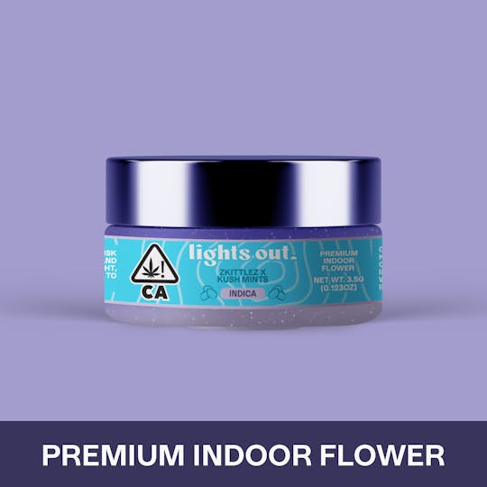 Lights Out - Zkittlez x Kush Mints (Indica) Flower 3.5g - 1
