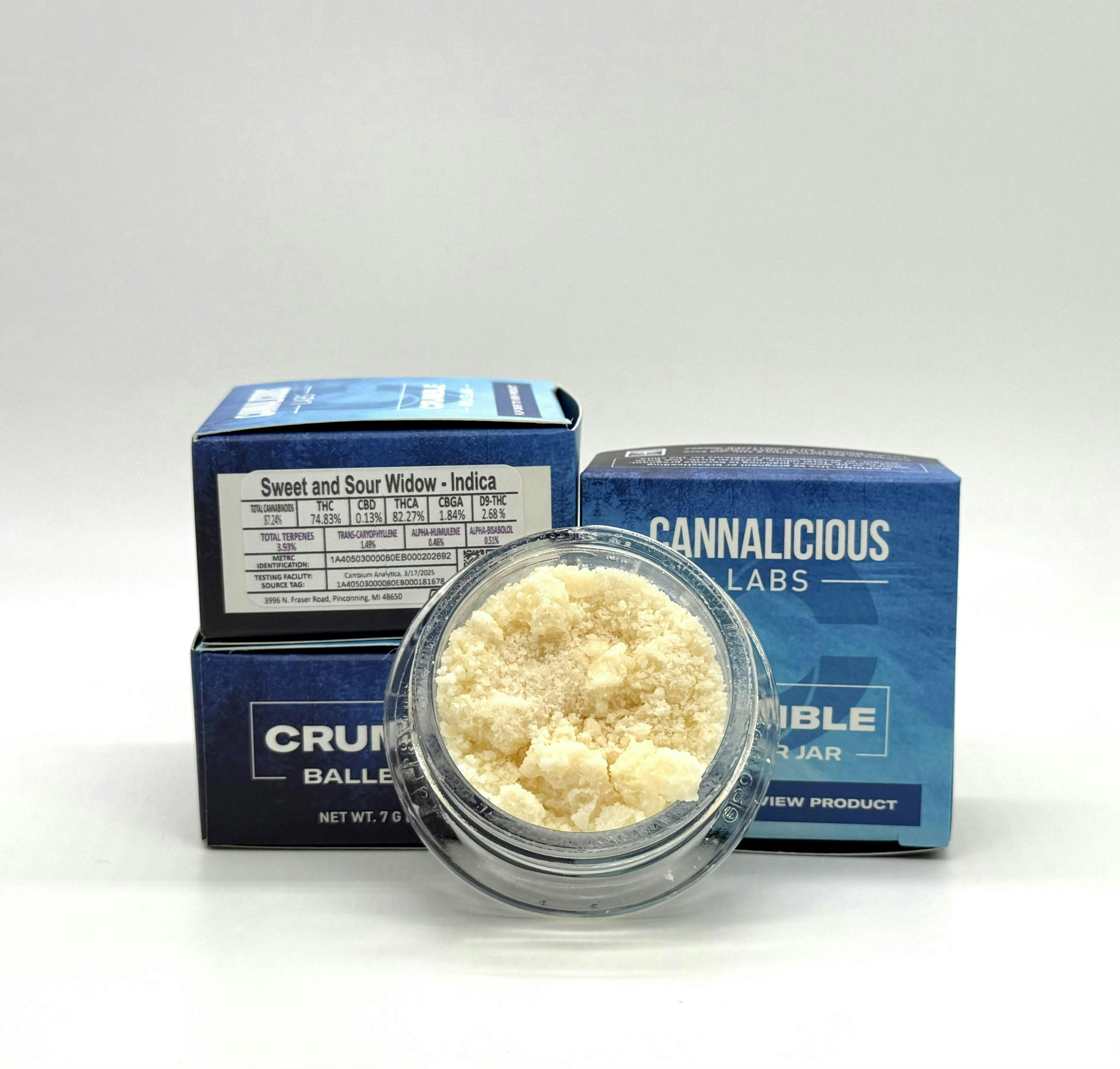 Cannalicious Labs - Cannalicious Labs | Sweet and Sour Widow | Crumble - 1