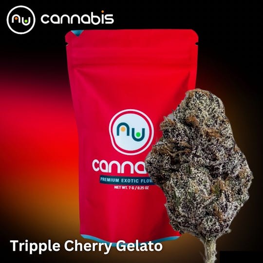 Nu Cannabis Brand - NuCannabis - Triple Cherry Gelato 3.5g - PREMIUM INDOOR FLOWERS - 1