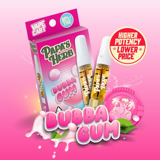 Papa's Herb - Bubba Gum (1g) 510 Vape Cartridge - 1