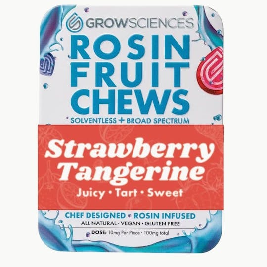 Grow Sciences - Strawberry Tangerine Rosin Fruit Chews (100mg) - 1