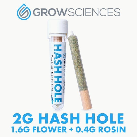 Grow Sciences - Blue Nrdz x Black Beltz Kush Live Rosin Hash Hole Pre Roll (2g) - 1