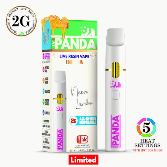 Loud Panda - Live Panda - Neon Lambo - 2G Live Resin Vape - 1