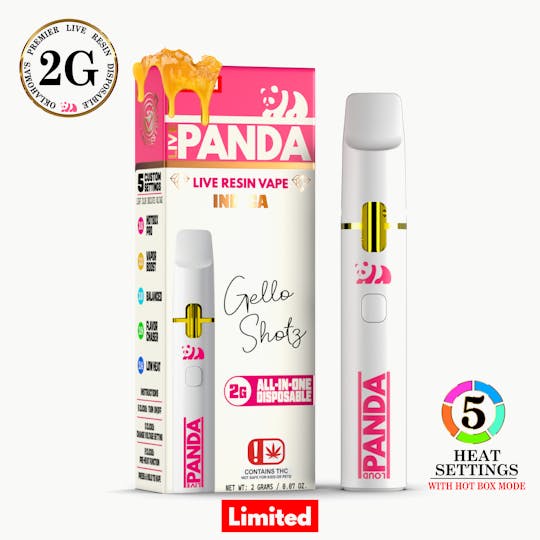 Loud Panda - Live Panda - Gello Shotz - 2G Live Resin Vape - 1