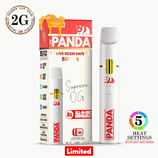 Loud Panda - Live Panda - Supreme OG - 2G Live Resin Vape - 1