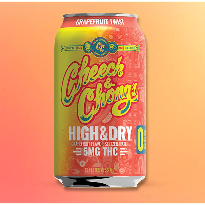High And Dry Cheech And Chong Cheech & Chong - High & Dry 6pk - Grapefruit Twist - 5mg - Cheech and Chong